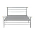 Orion 4FT6 Bed - Silver